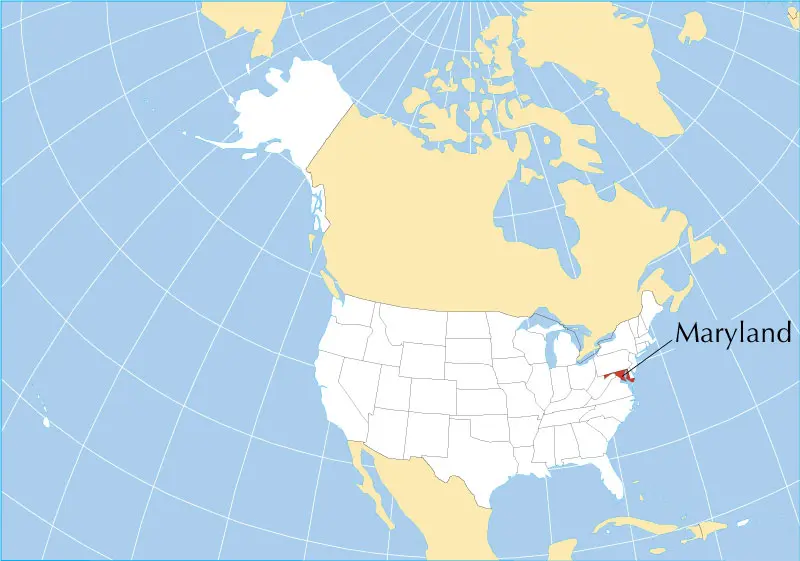 Maryland-location-map